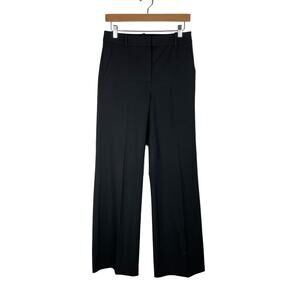 Reiss Joanne Wide Leg Trousers Black Size 4 Work Pants Minimalist Classic